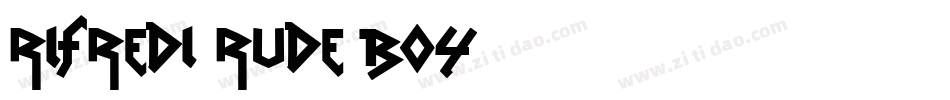 Rifredi Rude Boy字体转换